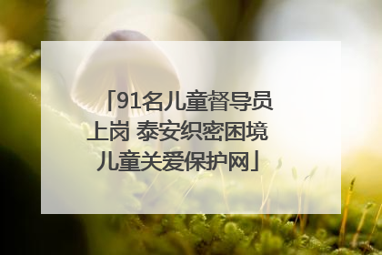91名儿童督导员上岗 泰安织密困境儿童关爱保护网